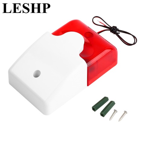 Mini sirena estroboscópica con cable interior Durable de 9-12V con luz roja sirena Flash sonido ALARMA DE SEGURIDAD PARA EL HOGAR sistema estroboscópico 108dB gran oferta ► Foto 1/6