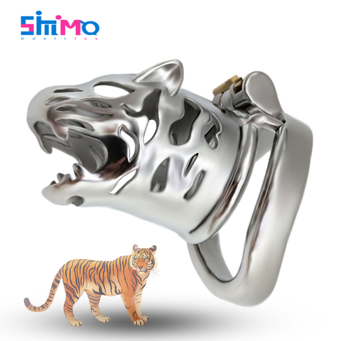 SMMQ-Kit de jaula de castidad personalizada para hombres, anillos de Metal para pene, entrenador largo para pájaro casto, Juguetes sexuales para hombres (40/45/50 MM) ► Foto 1/6