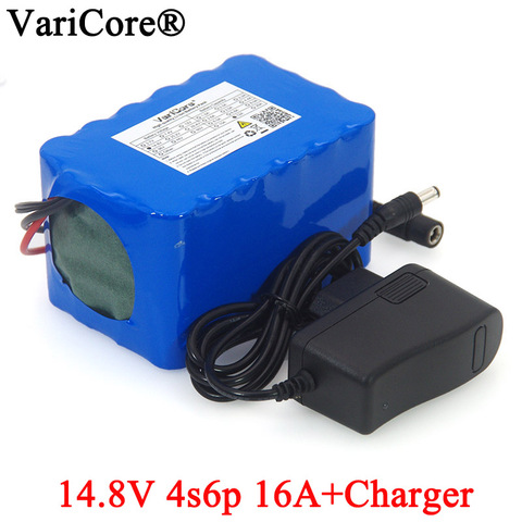 VariCore-Paquete de batería li-iom de 14,8 V, 12Ah, 18650, calentador para lámpara de pesca nocturna, amplificador de lámpara, batería con BMS + cargador de 16,8 V 1A ► Foto 1/6