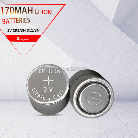 CR-1/3N CR13N M6 M7 DL-1/3N CR1/3N 3v para localizador de cámara, batería de litio primaria, 2 uds. original, 170mah ► Foto 1/5