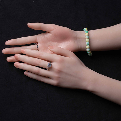 Maniquí de silicona líquida para mujeres, modelo de mano femenina, para mostrar Tarsel, hueso, dedos para prácticas, TGDW05 ► Foto 1/6
