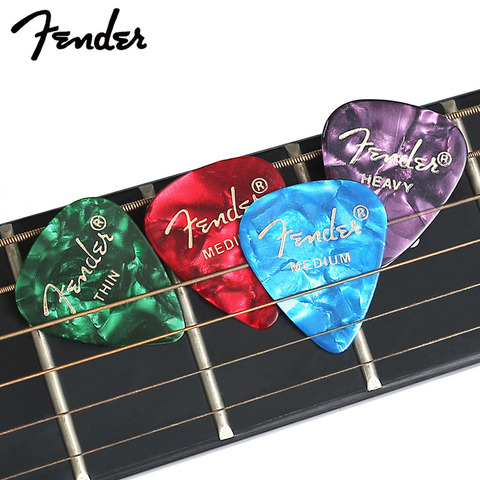 Fender-púas para guitarra de celuloide, mediador de graves acústico eléctrico, accesorios clásicos, parte de guitarra Pick 0,46/0,68/1,00mm, 1 ud. ► Foto 1/6