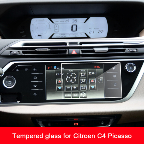 Película de vidrio templado para navegación de GPS para coche, Protector de pantalla táctil HD transparente para Citroen C4 Picasso, Año 2014 a 2017 ► Foto 1/2