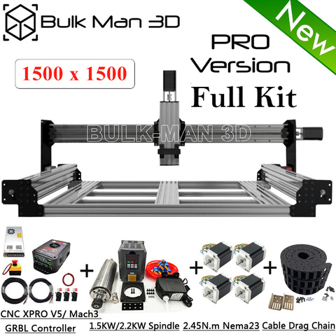 QueenBee PRO-Kit completo de máquina CNC, actualización con carriles lineales, base WorkBee con sistema de tensión de Tingle mejorado, grabador CNC, 1515 ► Foto 1/6