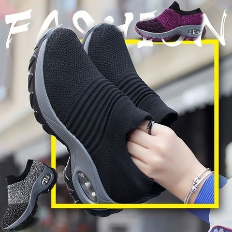 Zapatillas de correr para mujer, zapatos informales transpirables para exteriores, ligeras, para caminar, Tenis femeninos ► Foto 1/6