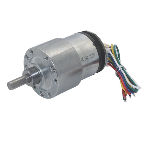 Codificador de Motor eléctrico Micro DC de 12 V, 6V, 12 voltios, baja RPM, de 7 a 1590RPM, velocidad ajustable, inversión de alto Torque, Mini motores de CC ► Foto 1/6