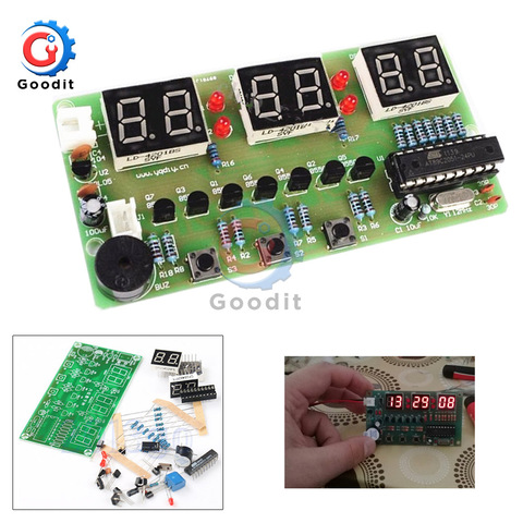 Conjunto de reloj electrónico Digital C51, Kit de bricolaje, piezas y componentes electrónicos de 6 Bits, Kit DIY electrónico ► Foto 1/6