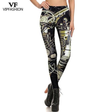 Mallas con estampado 3D Steampunk para mujer, VIP FASHION de moda, armadura, para gimnasio y Fitness, novedad de 2022 ► Foto 1/6