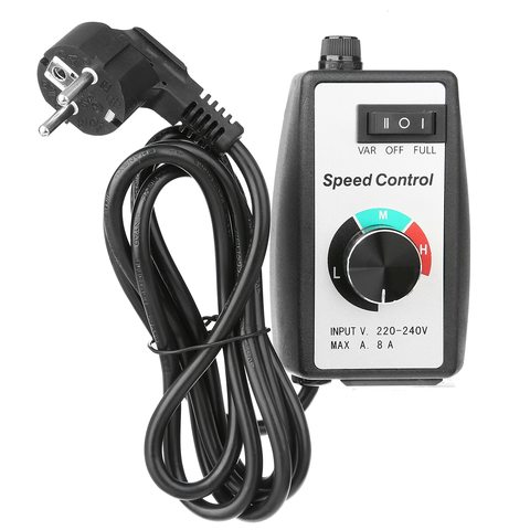 220-240V 8A enrutador Control de velocidad Motor eléctrico reostato controlador de Motor de velocidad Variable ventiladores de iluminación accesorios de herramientas eléctricas ► Foto 1/6