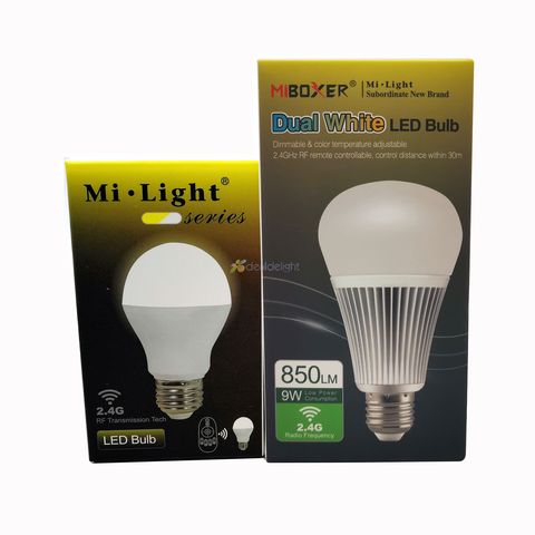 Mi luz 2,4G 6W FUT017 9W FUT019 CCT bombilla LED Color temperatura ajustable Dual blanco CW/WW AC110V 220V ► Foto 1/6