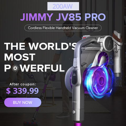 JIMMY JV85 Pro-Robot aspirador de mano autopropulsado, potente succión, Motor sin escobillas, 550W, electrodoméstico inteligente, 200AW ► Foto 1/6