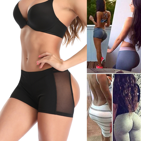 Ropa moldeadora de glúteos para mujer, bragas realzadoras de glúteos, ropa interior sin costuras, moldeador de cuerpo, bragas de Control corto ► Foto 1/6