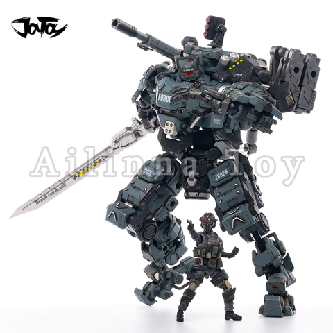 JOYTOY-figura de acción Mecha Steel Bone Armor grey, modelo coleccionable de Anime, juguete para regalo, envío gratis, 1/25 ► Foto 1/6