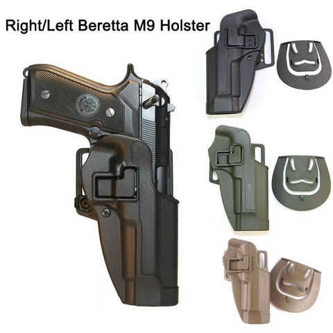 Funda de pistola táctica para bereta M9 92 96 funda de pistola cinturón de paleta de la cintura Airsoft funda de pistola derecha/izquierda accesorios de caza ► Foto 1/6