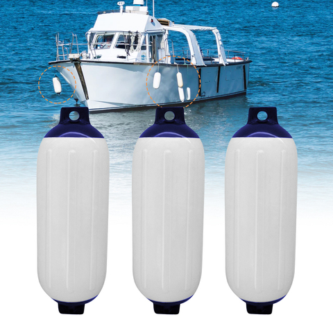 Parachoques inflable ACC de vinilo para barco, protector de muelle, protección UV, 11x40cm, 3 uds. ► Foto 1/6