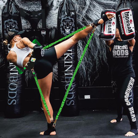 Cuerda de tracción para Fitness, banda de resistencia para entrenamiento, equipo de estiramiento de boxeo y Fitness ► Foto 1/6