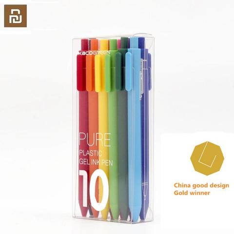 Xiaomi mi jia bolígrafo colorido, KACO 20/10 colores 0,5mm bolígrafo, longitud de escritura 400 M, plástico ABS para xiaomi mi home smart home ► Foto 1/6