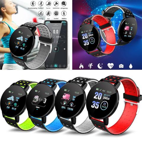 Reloj inteligente IP67 a prueba de agua, pulsera de seguimiento de Fitness, podómetro Bluetooth, ritmo cardíaco durante el sueño, reloj de pulsera de monitoreo de presión arterial ► Foto 1/6