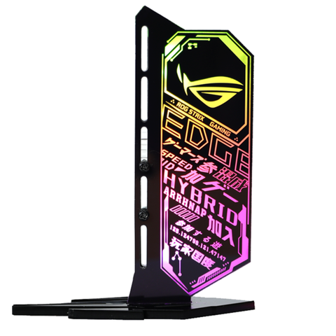 Soporte de tarjeta VGA, 12V, RGB o 5V, D-RGB, AURA SYNC, Symphony, GPU, compatible con chasis de luz, lámpara faith, Gato Vertical, diseño personalizado 340 ► Foto 1/6