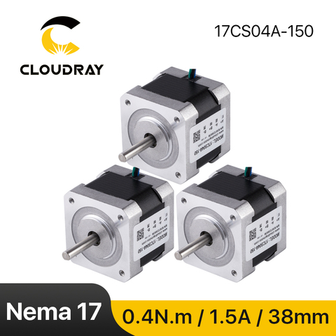 Cloudray-Motor paso a paso Nema 17, 40Ncm, 1,5a, 2 fases, 38mm, 4 conductores 3D para impresora, fresadora de grabado CNC ► Foto 1/6