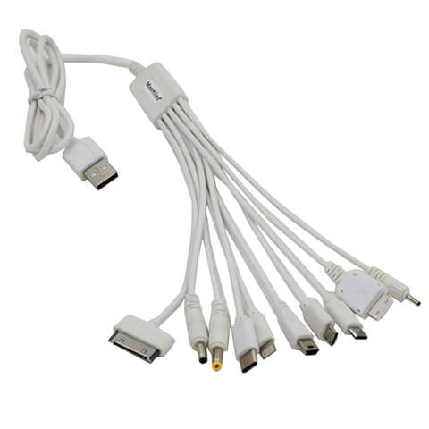 10 En 1 Cable Pin cargador adaptador USB Cable de datos para PSP Cables de ordenador USB multifunción Cable DE TRANSFERENCIA DE DATOS Universal Multi ► Foto 1/4