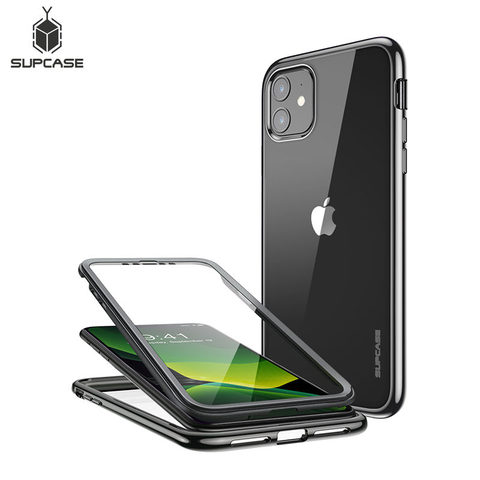 SUPCASE-funda híbrida de cuerpo completo con Protector de pantalla incorporado para iPhone 11, carcasa electrometálica UB + TPU, 6,1 (2022) ► Foto 1/6