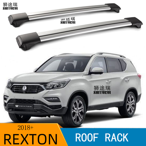 Barras de techo para Ssangyong REXTON (Y400) 3TH 2017, 2022, 2022, 2022 suv de aleación de aluminio de barras laterales Baca de barras cruzadas equipaje ► Foto 1/4