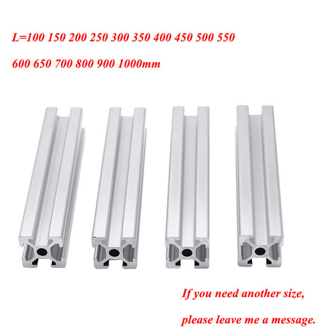 4 Uds 2022 de perfil de aluminio de 300mm de longitud de carril lineal de 100 200mm 300mm 400mm 500mm 600mm para DIY 3D impresora Mesa CNC ► Foto 1/6