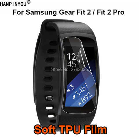 Correa inteligente para Samsung Gear Fit 2/2 Pro Fit, reloj inteligente, Protector de pantalla de película de TPU suave (no cristal templado) ► Foto 1/6