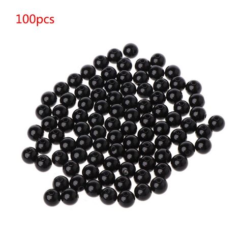 Ojos de muñeca de seguridad negros, cuentas de costura, juguetes de peluche, manualidades para Scrapbooking, 100 Uds., 3-12mm ► Foto 1/6