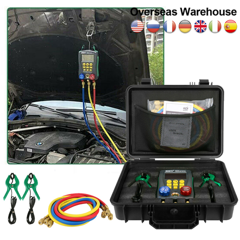 Colector de aire acondicionado para coche DY517A, R134a, Digital, herramientas de reparación de refrigeración, probador de presión de vacío ► Foto 1/6