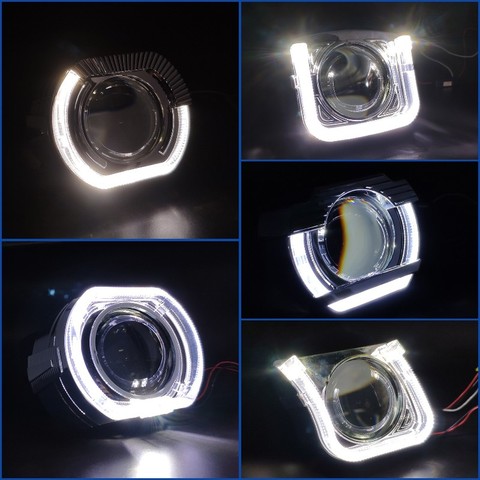 Ojos de Ángel para lente de proyector bi-xenon, 2,5 WST, cubiertas de máscara, faros, accesorios de coche, reacondicionamiento DIY ► Foto 1/6