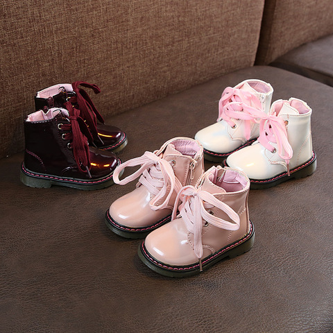 Botas de nieve para niños y niñas, Botas de lluvia, de cuero sintético, Unisex, para invierno y otoño ► Foto 1/6