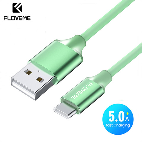 FLOVEME-Cable USB de carga rápida para móvil, Cable de carga rápida 5A tipo C para iPhone 12 Pro 11 X XR XS 8 7 6 Xiaomi Samsung ► Foto 1/6