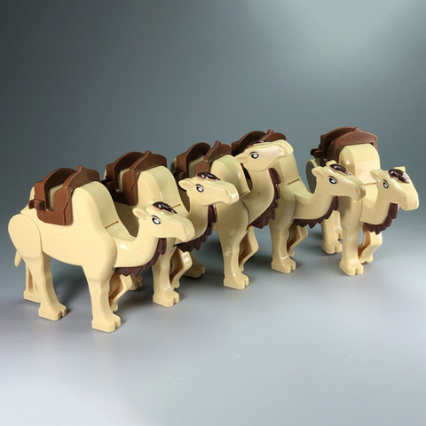 Figuras de animales de Camel del desierto para niños, juego de bloques de construcción de bloques de modelismo DIY, accesorios, figuras únicas nuevo ► Foto 1/6