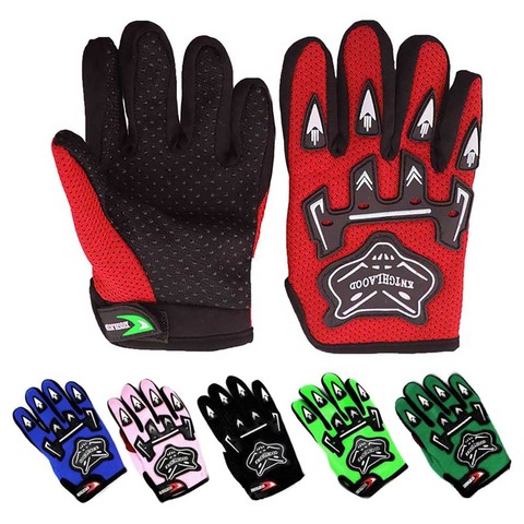 Los jóvenes niños dedo completo Motocross Guantes de la bici de la suciedad ATV Off-Road regalo de Navidad de niño Moto guante Guantes Luvas ► Foto 1/6