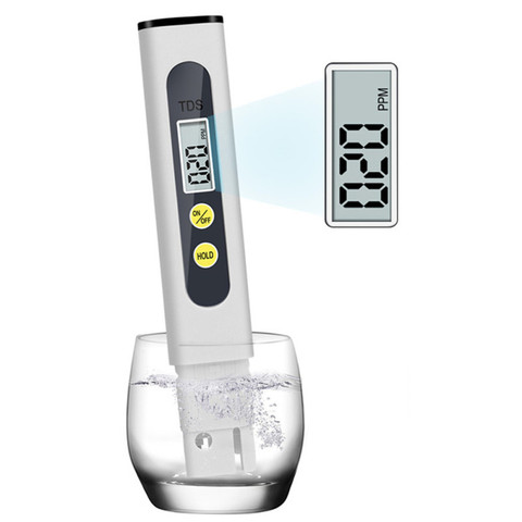 Digital PH medidor de TDS Tester de temperatura pluma de pureza de agua Filtro de PPM hidropónico acuario agua Monitor de 0-9990ppm ► Foto 1/6