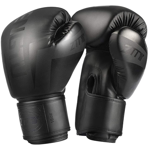 ZTTY-Guantes de boxeo de PU para adultos y niños, manoplas para entrenamiento de Kick Boxing, karate, deporte tailandés Muay Thai, kung fu y MMA ► Foto 1/6