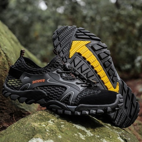 Zapatos acuáticos de malla para hombre, zapatillas profesionales antideslizantes para exteriores, Trekking duradero, senderismo, Wading ► Foto 1/6