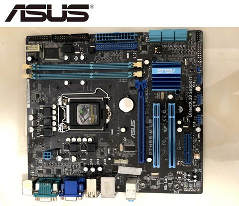 ASUS-placa base original P7H55-M LE para ordenador de escritorio, placa base H55 totalmente integrada, para inte LGA 1156, DDR3, I3, I5, I7 ► Foto 1/3