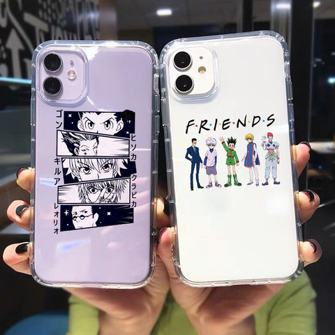 Nueva claro del teléfono a prueba de casos para IPhone 12 11 Pro Max X XS X XR 7 8 7 8Plus SE2 Hunter X Hunter Killua Zoldyck Anime cubierta ► Foto 1/6