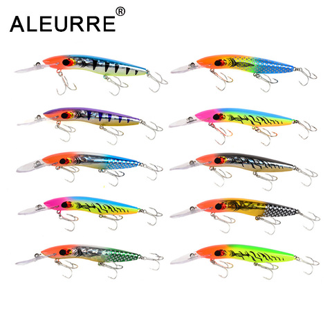 Señuelos de Pesca Minnow de plástico Artificial, aparejo de pesca de Lucio de mar, 16cm, 26g, 1 Uds. ► Foto 1/6