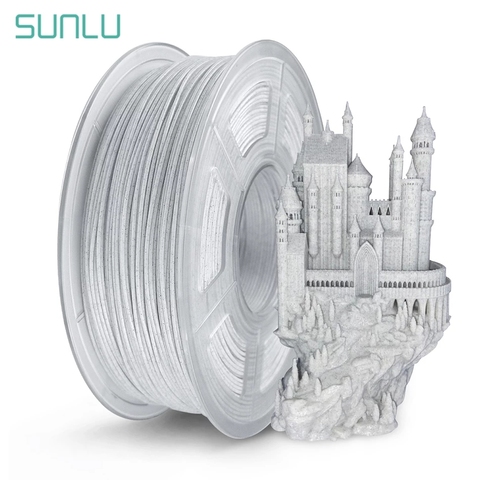 SUNLU-filamento de mármol PLA para impresora 3d, Material de impresión 3D, 1,75mm, 1kg, Plástico ► Foto 1/6