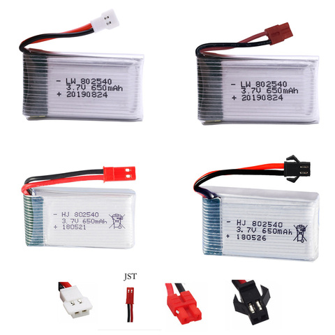 Batería Lipo de 3,7 V y 650mAH de alta velocidad para Syma X5C X5HC X5HW FY550 HJ818 HJ819 Quadrocopter RC, accesorios de batería de 3,7 V 802540 ► Foto 1/6