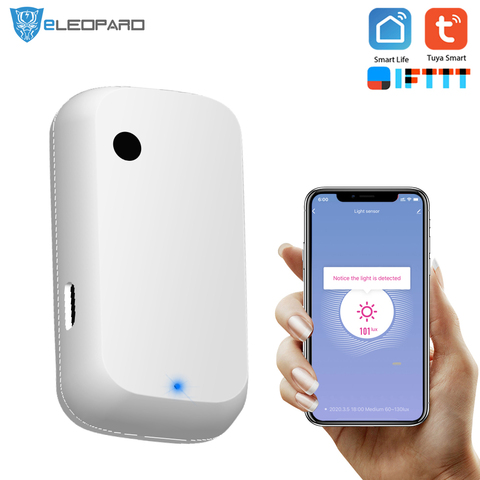 Eleopord-Sensor de luz que funciona con Smart Life App, iluminación alimentada por TuYa ► Foto 1/6