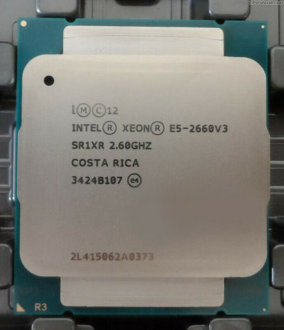 Intel-procesador Intel E5 2660 V3, 2,6 GHz, 25MB, 10 núcleos, 105W, Socket LGA 2011-3, SR1XR ► Foto 1/1