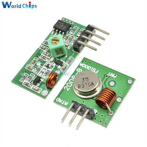 433 Mhz RF módulo transmisor y receptor Kit de enlace para ARM/MCU WL DIY 315 MHz/433 MHz control remoto inalámbrico para arduino Diy Kit ► Foto 1/6