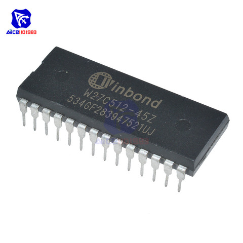Diymore 10 unids/lote Chips CI W27C512 W27C512-45Z 28DIP IC EEPROM 512KBIT Original circuitos integrados ► Foto 1/6
