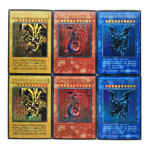 Yu Gi Oh SR-dios egipcio Obelisk, El Atormentador en inglés, juguetes para manualidades, pasatiempos coleccionables, juego de colección, cartas de Anime ► Foto 1/3