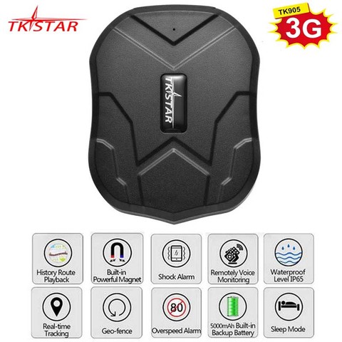 TK905 Car Tracker GPS 5000 mAh Batería de Reserva de 90 Días Localizador Dispositivo de Seguimiento de Vehículos GSM Impermeable Imán APP Web Gratuito Monitor ► Foto 1/6